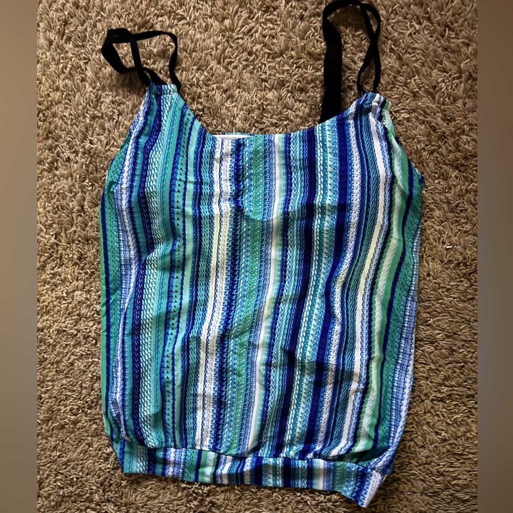 Blue and Black Women's 2-Piece Swimsuit size XL - Picture 4 of 6